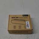 Solar Outdoor Lights for Deck 4 Pack, Upgraded RGB Solar Fence Lights with Color Changing & Warm White Mode, Waterproof LED Solar Powered Light for Yard, Wall, Stairs, Pool and Step Decor (Black)