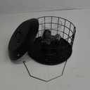 Kingsyard Squirrel Proof Bird Feeder for Outdoor Hanging - Weather Proof Tube Caged Bird Feeder with 4 Feeding Ports & Perches, Easy to Hanging & Refill. Black