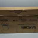 Kanchimi 40" Folding Mini Fitness Indoor Exercise Workout Rebounder Trampoline with Handle, Max Load 330lbs(Black)