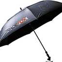 Supco TradeFox 60" Umbrella with Magnetic Base Kit, MUKIT Keeps You Cool and Dry During Outdoor Repair Work, Black, Black