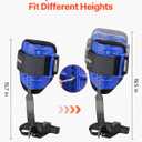 VEVOR Tree Climbing Spikes Set, Height-Adjustable Tree Climbing Gear with Straps & Waist Harness, 350 lbs Load Capacity, Heavy Duty Steel Climb Spurs Arborist Equipment for Fruit Picking Hunting, Blue