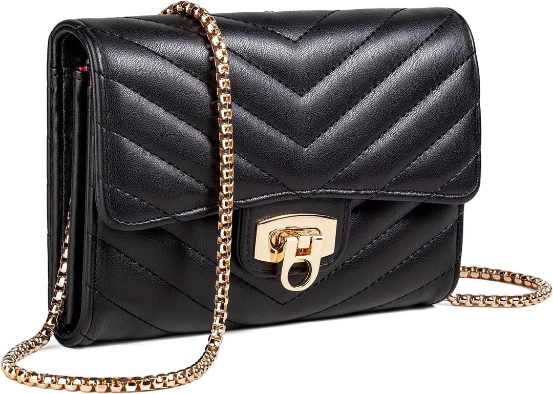 YAZEKOUS Small Crossbody Bags for Women, Small Purses Crossbody Purses, Cell Phone Purse with Card Slots for Travel Daypack | Small Purses, with Card Slots, for Travel Daypack, Small Purses, with Card Slots, for Travel Daypack, Black
