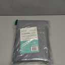 Microfiber Hot Yoga Towel Mat, 24 x 72 inches, with Non-Slip Silicone Grip, Secure Fit Elastic Straps (Gray)