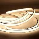 pcning Powerful COB LED Strip 220 V 230 V 5 m IP67 Waterproof White with Plug, 5 m LED Strip Light, Outdoor Indoor 4000 K