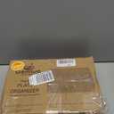 Paper Plate Organizer for Cabinet, Counter, Picnics, Parties & More, Extra Large Utensil Caddy Crafted of Thick Iron Mesh With 6 Compartments for Paper Plates & Plastic Silverware