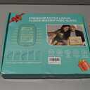 30X 10X Extra Large Floor Magnifying Glass with Light and Stand,60 LED Flexible Gooseneck Floor Magnifying Lamp with 5 Color Modes, 2-in-1 Lighted Magnifiers for Close Work, Sewing,Crafts, Painting (Black)