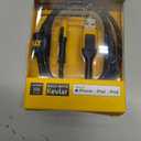 DEWALT Heavy Duty USB A to Lightning Cable [Apple MFi Certified] Durable iPhone Charger, Lightning Cables, Fast Charging iPhone Charger Cord Compatible w/iPhones 14/13/12/11 Pro Max iPad AirPods, 6FT