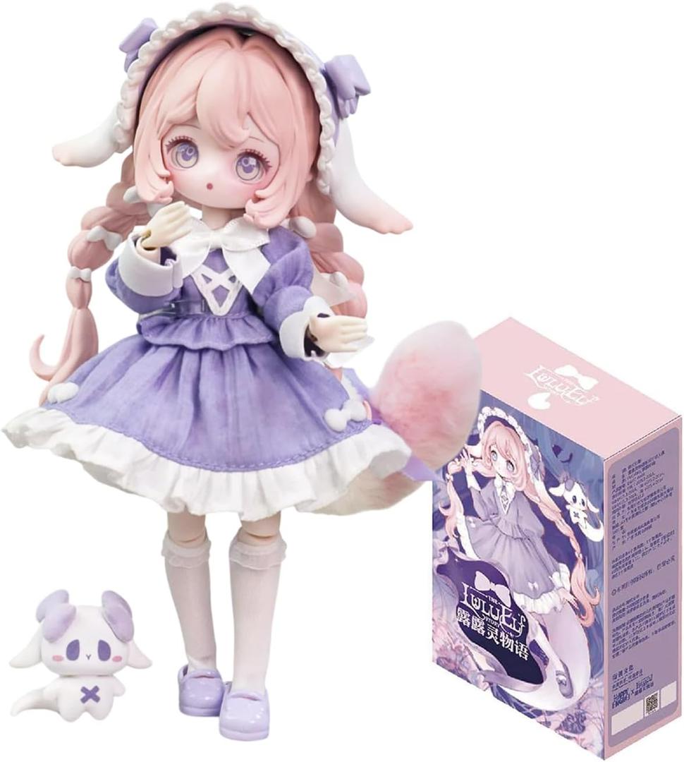 CALEMBOU BJD Blind Box, 1/12 Cute The Lulu Elf Story Series Ball Jointed Blind Box, 8 Inches Dress up Doll with Joints, Collectable Action Figure for Birthday Gifts