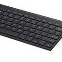 Rechargeable Wireless Keyboard Mouse Combo, Seenda Ultra Slim Small Compact Keyboard and Mouse with Long Battery Life for Windows Laptop Computer, Black