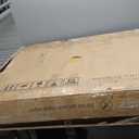 DWVO Outdoor Storage Shed, Weatherproof Resin, 35 Cu Ft Capacity, Horizontal Design, X-Shaped Lockable Door, Suitable for Bike, Garden Tools, Trash Cans, Brown