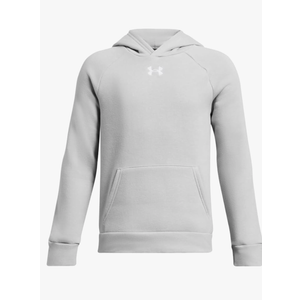 Under Armour, mod grey/white hoodie, unisex, YXL size, Grey
