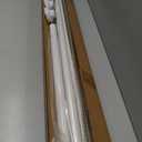 Tension Curtain Rod 41-122 In-88Lb Outdoor Extra Long Tension Rod No Drilling for Window or Bathroom Patio, Adjustable Heavy Duty Shower Curtain Rod, Easy to Install, Never Rust, Non-Slip-White