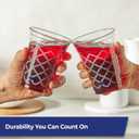 Hefty Party Perfect Printed Clear Plastic Cups, 18 Ounce, 20 Count