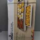 bella 12" x 22" Electric Griddle with Warming Tray, EverGood Ceramic Nonstick Coating & Removable Temperature Probe, Dishwasher-Safe Drip Tray & Cool Touch Handles, 1500 Watt, Oatmilk