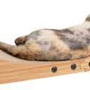 Nekosan Cat Scratcher Cardboard Bed, 27.5" Extra Large Cat Scratch Sofa Bed, Cat Scratcher Lounge Bed for Indoor Cats, 27.5 x 10 Inches Cat Couch Bed - Scratching Board