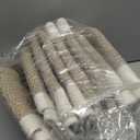 4 Pack Storage Baskets for Organizing, Woven Baskets for Shelves - Perfect for Toys, Books, Towels, and Clothes, Durable Gift Basket Bins Toy Storage, 12.7''Lx9''Wx7.8''H, Brown & White