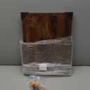 2 Pc Deep Floating Shelves ; Wall Mounted Hanging Shelves for Living Room, Kitchen, Office, Bathroom and Bedroom Decor; Storage and Display Shelf Set (Brown, 16W12D)