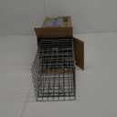 Heavy Duty Squirrel Trap Humane Live Animal Cage Trap for Squirrels, Small Rabbits, Weasels and Similar-Size Rodents (Silver)