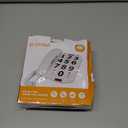 Uvital Big Button Phone for Seniors, Landline Phone for Elderly with Big Buttons, 2 One-Touch Speed Dial Keys & an SOS Emergency Button, Visual Ringer, Adjustable Volume