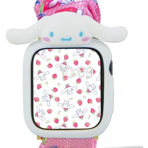 Sonix x Sanrio Apple Watch Cover | Bumper Case for Apple Watch | Protective Silicone Cover | Fits 38mm/40mm/41mm | Cinnamoroll - White