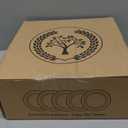 Wrova Large Wheat Straw Plates - 11 Inch Unbreakable Dinner Plates Set of 8 - Dishwasher & Microwave Safe, Reusable - Deep Edge for Kitchen and Camping (Classic) (Classical Series: Black and Grey)