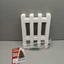 16" Extra Tall Christmas Tree Fence,6PCS Heavy Duty Wooden Baby Gate Around Christmas Tree Gate,Thickened White Picket Fence Barrier for Dogs,Cats&Kids,Tree Fence Border Decoration