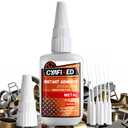 Super Glue for Metal 56.8g 2oz, Clear Instant Thick Heavy Duty CA Glue Liquid for Metal Crafts Stainless Steel Aluminum, Strong Multifunctional Cyanoacrylate Adhesive for Glass Ceramic Plastic Wood