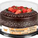 WOW 12in Standard PET Round Cake Carrier, 10-Pack