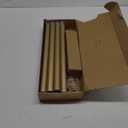 Heavy Duty Curtain Rods for Windows 66 to 120 Inch, 1 Inch Gold Curtain Rod, Adjustable Decorative Long Curtain Rods with Easy Installation and Modern Design (A2,Gold,30"-120")