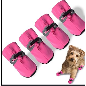 EXPAWLORER 6Pcs Anti Slip Dog Socks to Prevent Licking Paws, Dog Shoes for Winter, Double Sides Dog Boots & Paw Protectors Booties for Hardwood Floors with Grippers Small Medium Large Senior Dogs, M