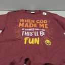 Funny Christian Quote When God Made Me T-Shirt (M)