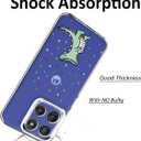 Unov Case Compatible with Motolora Moto Edge 60 Fusion Moto 60 5G Clear with Dino Rainbow Dinosaur Dragon Embossed Pattern Design Soft TPU Shock Absorption Slim Protective Back Cover