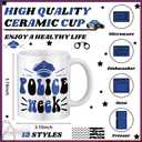 Didaey 12 Pcs Police Gifts Mugs Bulk - National Police Week 11oz Ceramic Cups Appreciation Gifts for Officer Policemen Memorial Day Academy Policeman Retirement Law Enforcement Academy Graduation