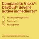 Amazon Basics Severe Daytime Cold and Flu, Non-Drowsy, Multi-Symptom Relief, for Adults and Children Age 6 and Over, Original Flavor, 12 fl oz (Previously Care)