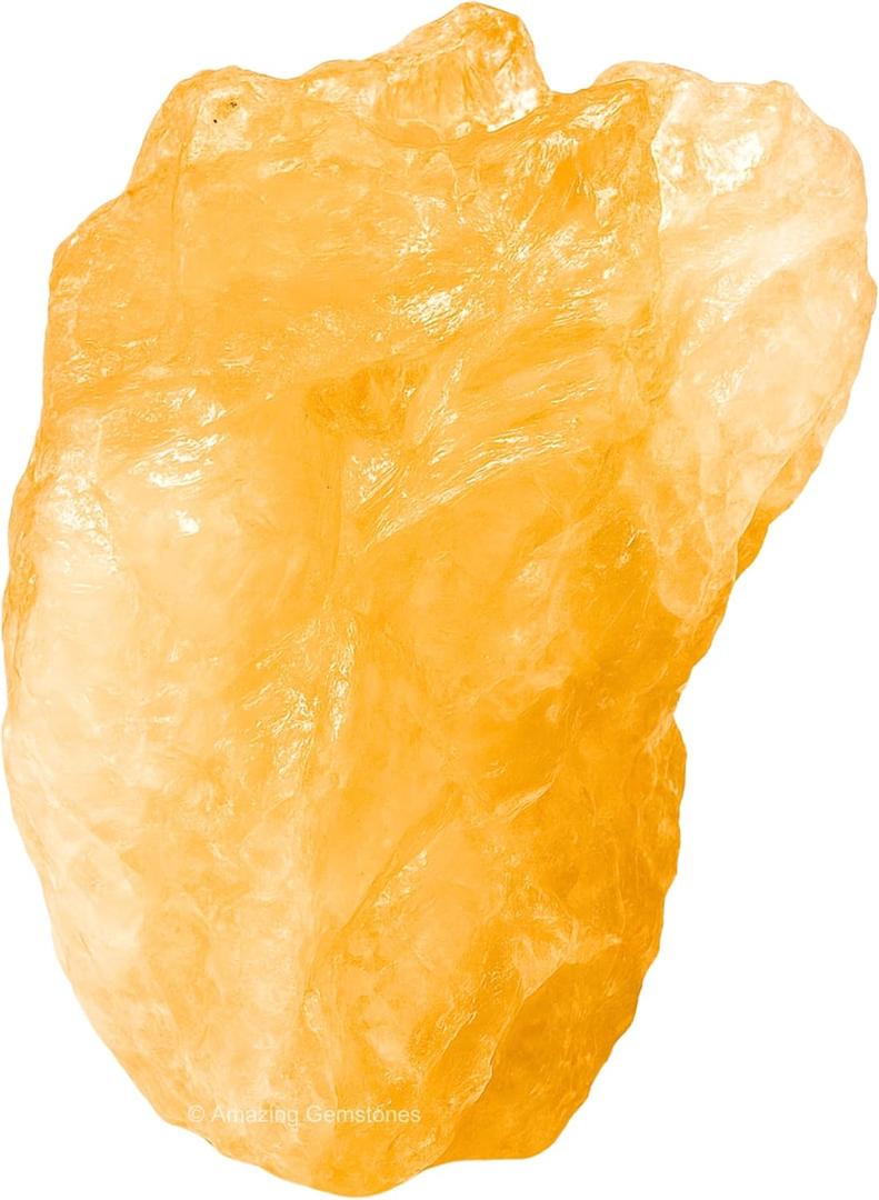 Amazing Gemstone Citrine Raw Crystals and Healing Stones, Natural Rocks For Tumbling - DIY Raw Stones And Crystals (1 Piece)