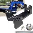 Gooseneck Trailer Lock, Heavy-Duty 2-5/16" Gooseneck Coupler Lock Fit for Model TL-50 Coupler, Heavy Trailers, Livestock Haulers and RVs Black