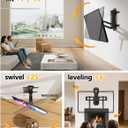FORGING MOUNT Motorized Fireplace Pull Down TV Mount with Remote for 32-85" TVs, Electric Above Fireplace TV Wall Mount with Height Adjustable, Swivel,Tilt, Holds 88 lbs Max VESA 600x400