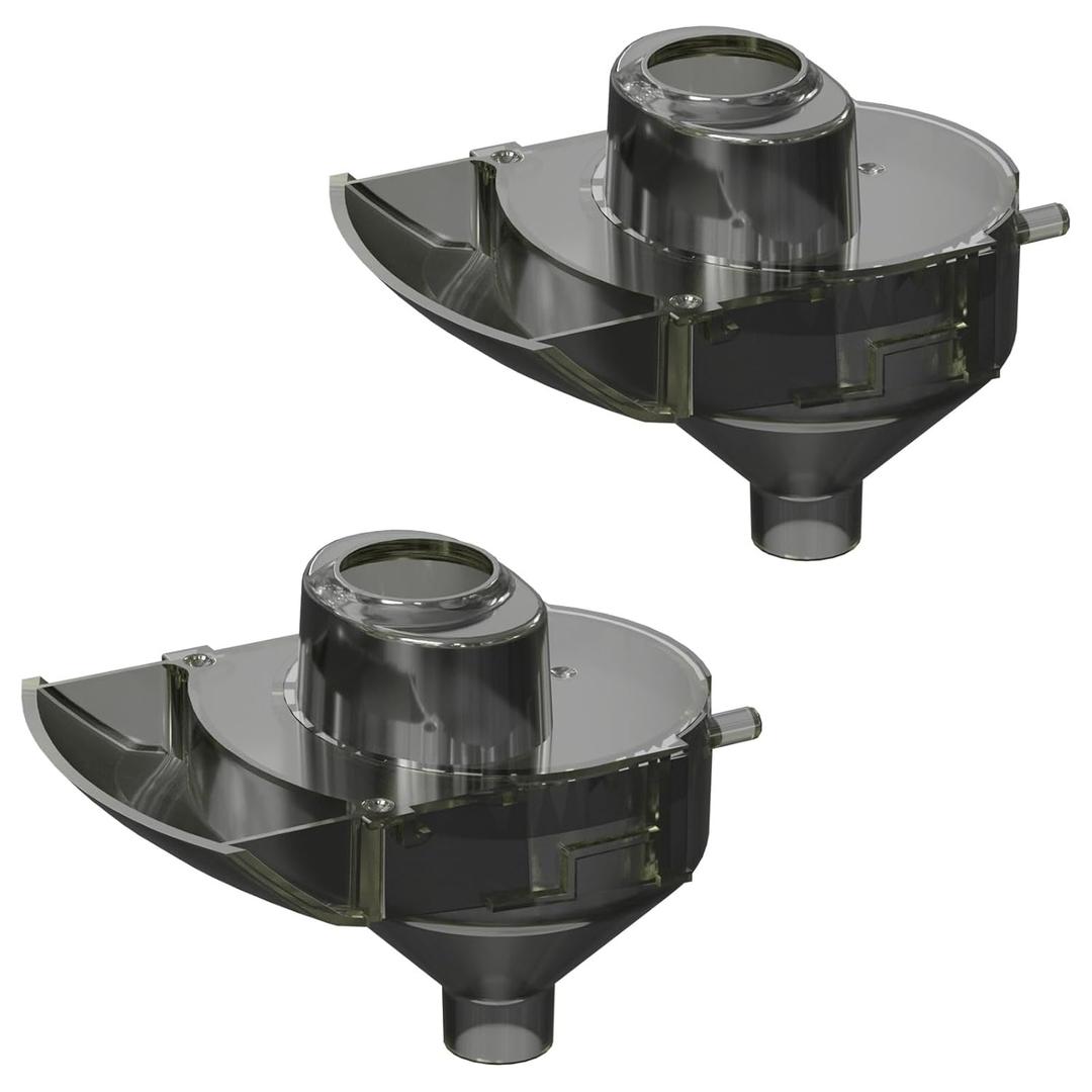 Baby Formula Dispenser Replacement Funnel Compatible with Baby Brezza Formula Pro Advanced and Pro Advanced WiFi Models ONLY, Replacement Funnel & Cover, NOT Fit Formula Pro MINI Mixer Machine, 2-Set