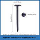 2 x 100pcs Nylon Universal Cable Tie Buckle Black Cable Zip Ties Rivet Self Locking Fastening Zip Strap Plastic Automotive Clips for Bumper, Fenders (100)