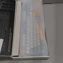 Wireless Keyboard Creamy Membrane with Rainbow Backlight,3-Mode Connectivity (BT/2.4G/USB-C) with LCD Screen & Multifunction Knob,200H Battery, 94 Key PBT Keycaps, Quiet Typing for Office/Home/Gaming