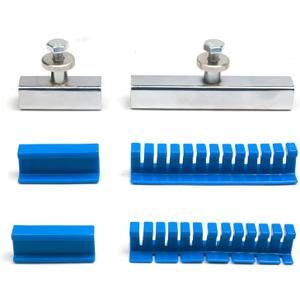 Car Dent Repair Puller Set, Including 4 Pack Heavy-Duty Blue Glue Tabs Tools Kits + 2 Pack Metal Frames, Suitable for Professional Car Body Dent Repair, Hail Damage Dent Removal (Accessories)