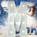imprsv 4FT Marquee Letters M for Party Decorations, Marry Me, Baby Marquee Letters for Decor, Wedding Decor