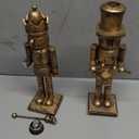 Mimorou 2 Pcs Nutcracker Candlestick Holder 10 Inch Christmas Candle Holder Vintage Nutcracker Soldier Decorations Retro Candlestick for Christmas Tabletop Centerpiece