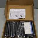 Ravinte 18 Pack 4 Inch Kitchen Square Cabinet Handles Matte Black Pulls Black Drawer Pulls Kitchen Cabinet Hardware for Cupboard Drawer Handles