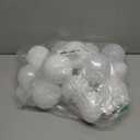 KI Store White Christmas Ball Ornaments, 15pcs 3.15-Inch, for Xmas Trees and Holiday Decor - Hooks Included