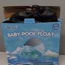 LAYCOL Baby Pool Float with Canopy UPF50+, 5 Point Safety Buckle No Flip Over, Inflatable Toddler Floaties Infant Pool Floats with Double Air Chambers, Baby Beach Essentials/Traval for 3-36M