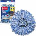 O-Cedar EasyWring RinseClean Spin Mop Microfiber Refill, 3-Pack, Blue