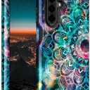 Hocase for Galaxy A26 5G Case, Heavy Duty Shockproof Protection Soft Silicone Rubber Bumper+Hard Plastic Hybrid Protective Case for Samsung Galaxy A26 5G (6.7" Display) 2025 - Mandala in Galaxy