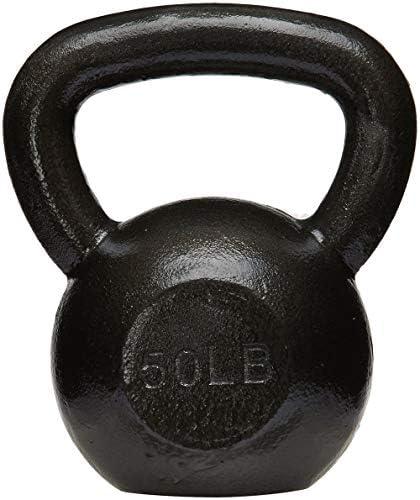 Amazon Basics Cast Iron Kettlebell 50lbs