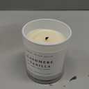 Sweet Water Decor Cashmere and Vanilla Soy Candle - Soft Cashmere, Sandalwood, Jasmine, and Vanilla Scented Candle for Spring - 11oz White Jar and Wood Lid, 50+ Hour Burn Time, Made in The USA